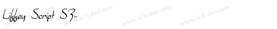Liffey Script SF字体转换